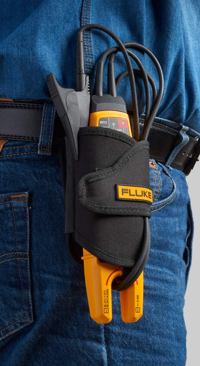 Fluke T6-1000 PRO heavy-duty clip and holster for secure field use.