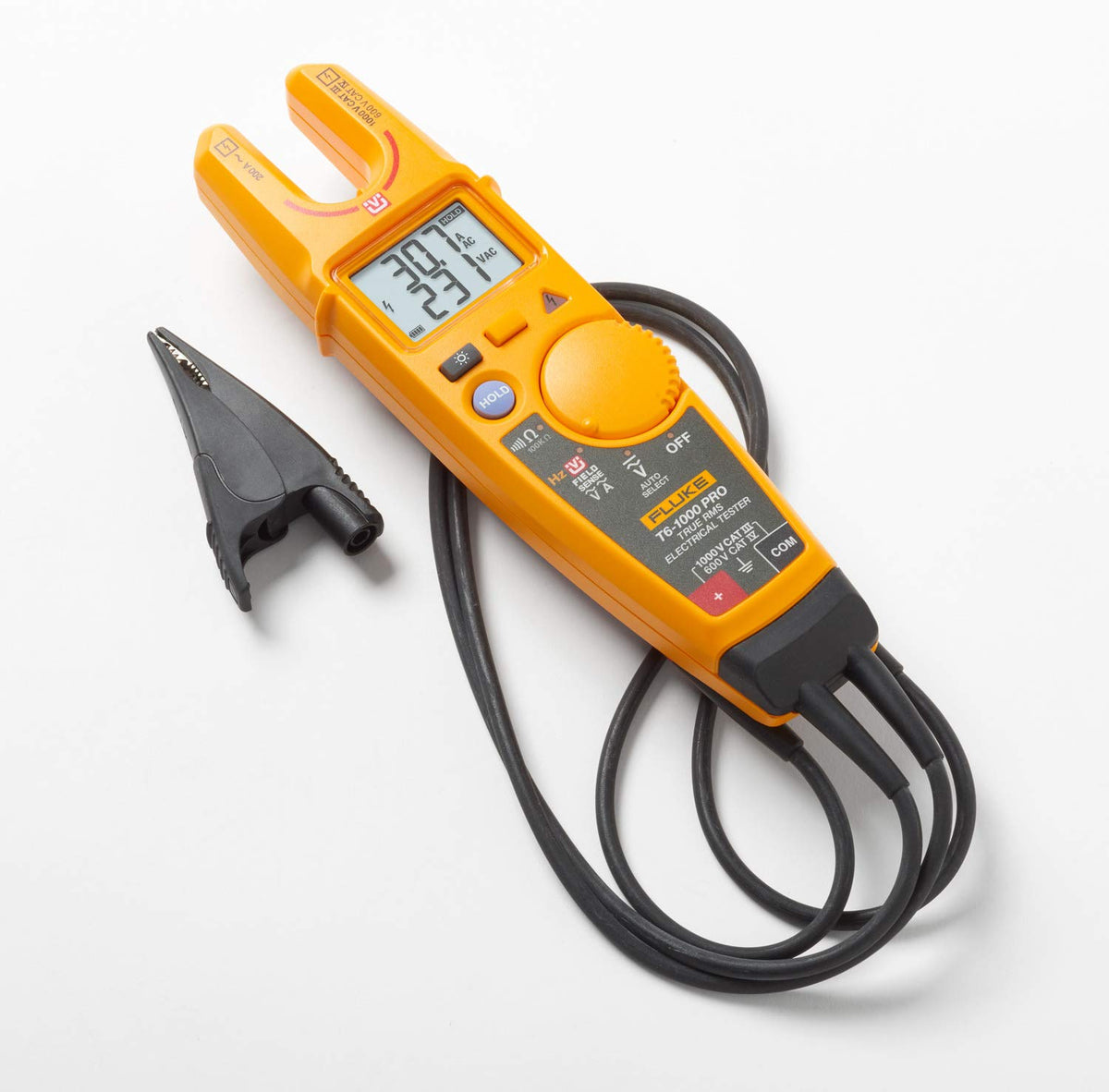 Fluke T6-1000 PRO Visual Continuity lights the screen green for detected continuity.