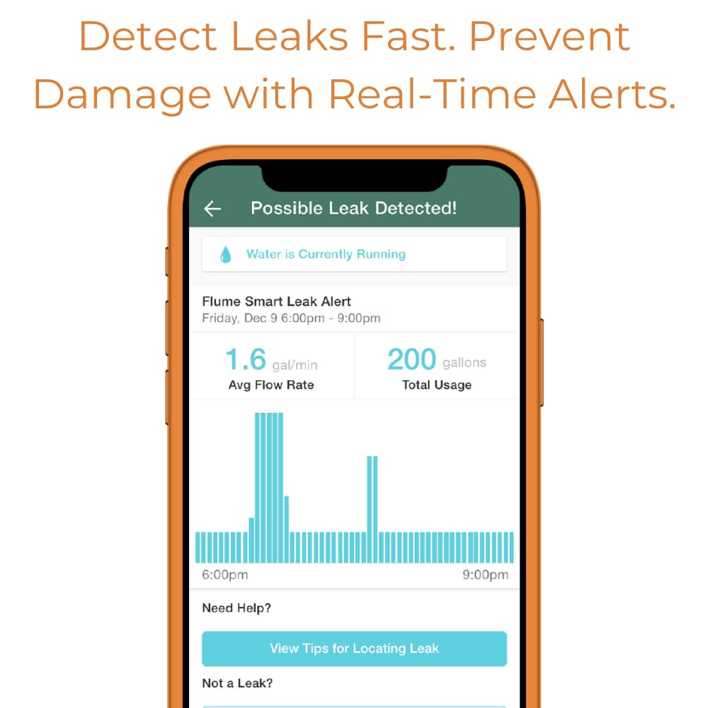 Flume 2X irrigation monitoring displays sprinkler activity and efficiency
