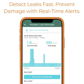 Flume 2X irrigation monitoring displays sprinkler activity and efficiency
