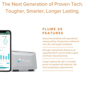 Flume 2X leak detection inside-out highlights rapid alerts to prevent damage