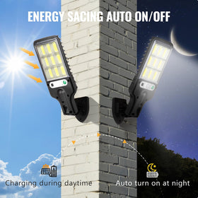 Flumy 108-led motion lights detect movement for secure outdoor spaces.