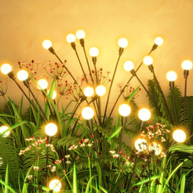 Flumy firefly lights cluster in warm white for cozy garden nights