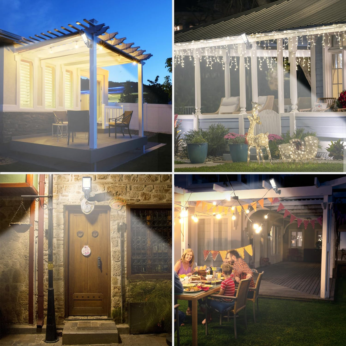 Flumy four-pack provides versatile, scalable outdoor lighting for multiple areas.
