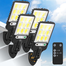 Flumy outdoor street lights remote control enable easy dusk-to-dawn operation.