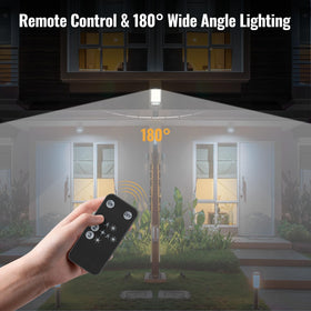 Flumy solar panel efficiently charges the built-in battery for longer nights.