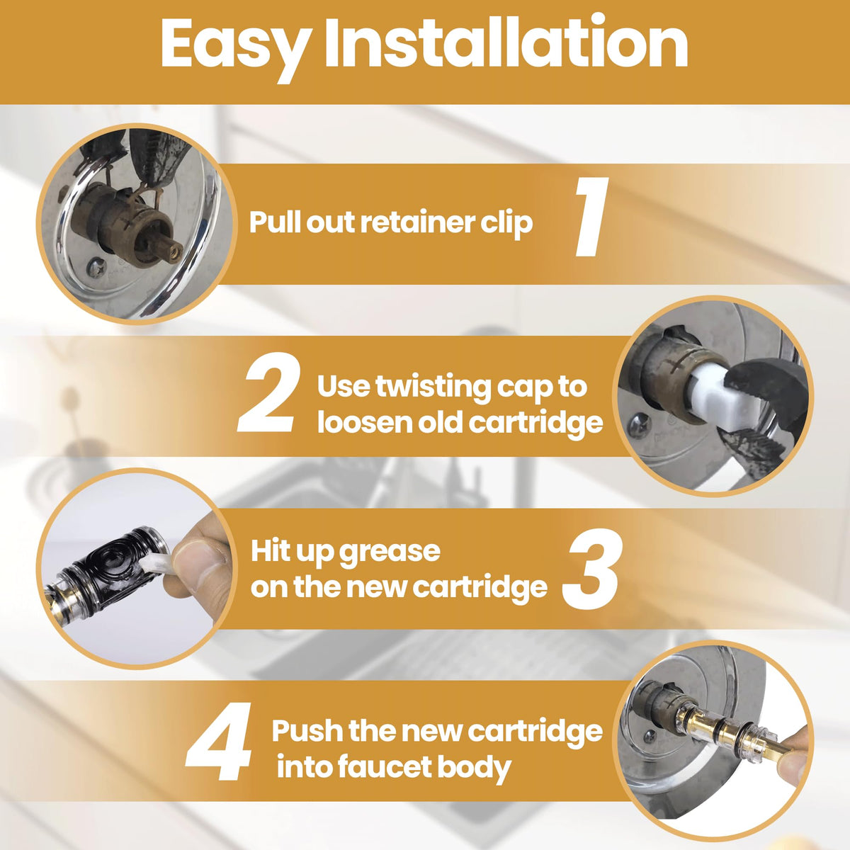 Fluronic retainer clip set supports secure cartridge installation and quick maintenance