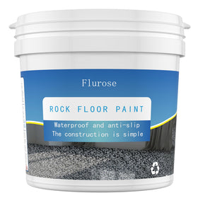 Flurose gray epoxy floor project in progress for home improvement