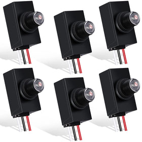 Flutesan dusk-to-dawn sensor 6-pack powering automatic exterior lighting
