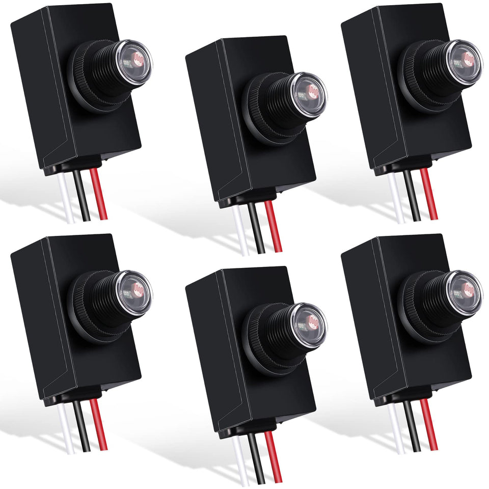 Flutesan dusk-to-dawn sensor 6-pack powering automatic exterior lighting
