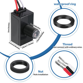 Flutesan dusk-to-dawn sensor close-up highlights lens and rugged build