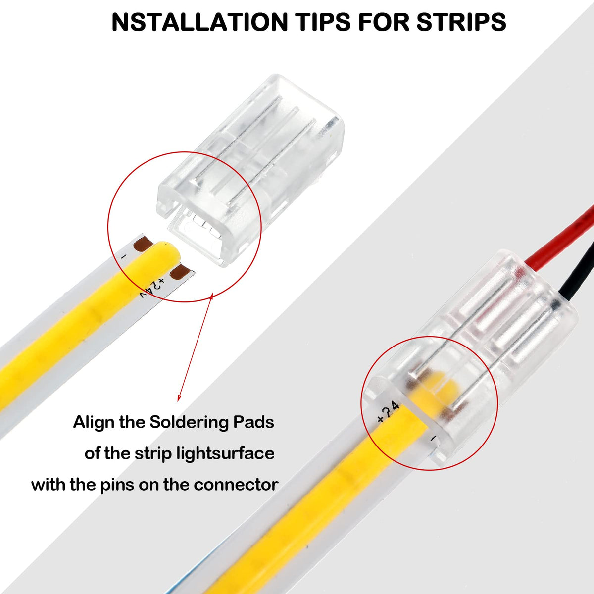 Flutesan LED connector supports 22 AWG wire compatibility for flexible setups.