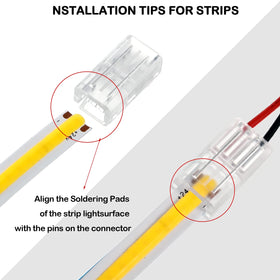 Flutesan LED connector supports 22 AWG wire compatibility for flexible setups.