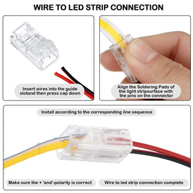 Flutesan LED connector pack includes 20 pieces for rapid installations.