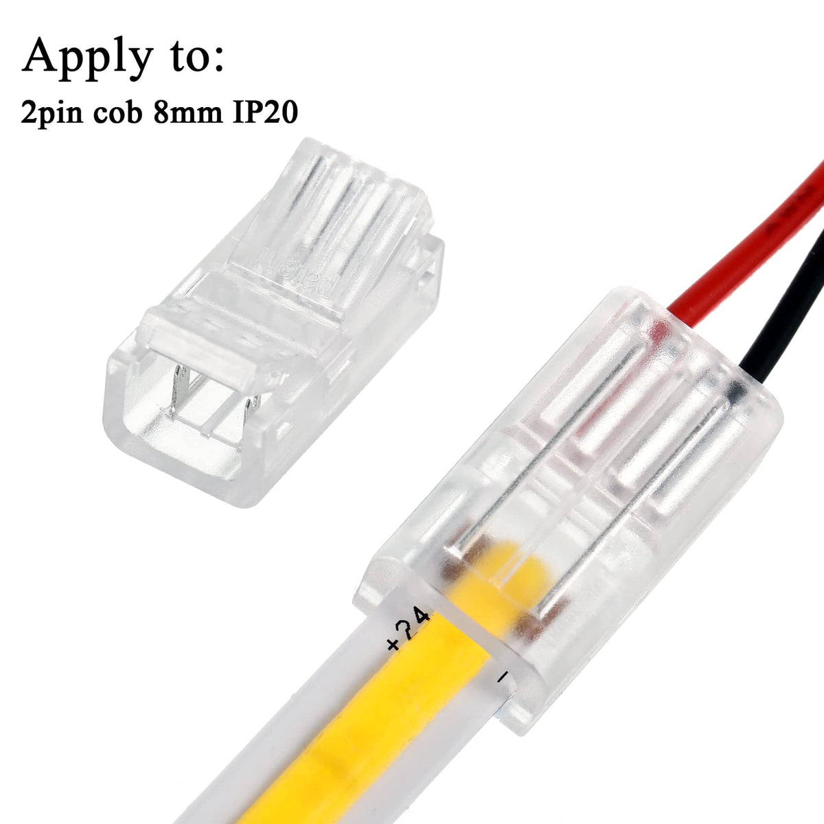 Flutesan solderless connector easy to install without tools.