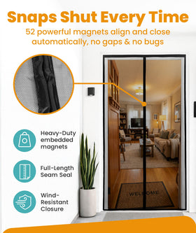 Flux Phenom door-frame fit 38x82 closeup shows precise sizing for standard doors.