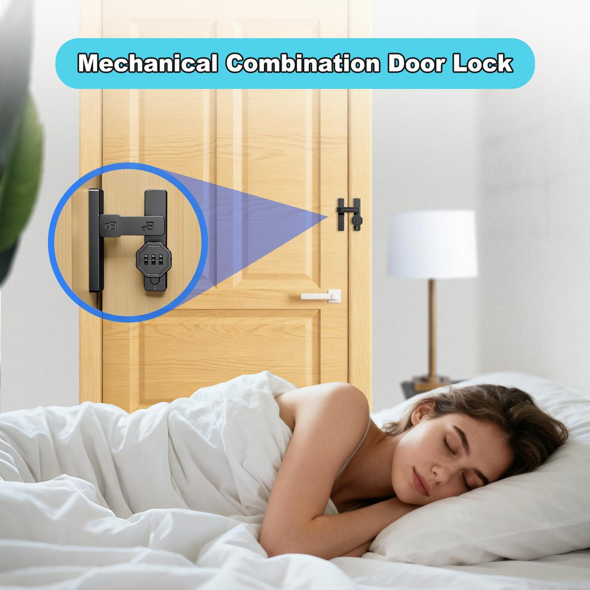 Flwrse cabinet lock keyless with 3-digit combinations for cabinets