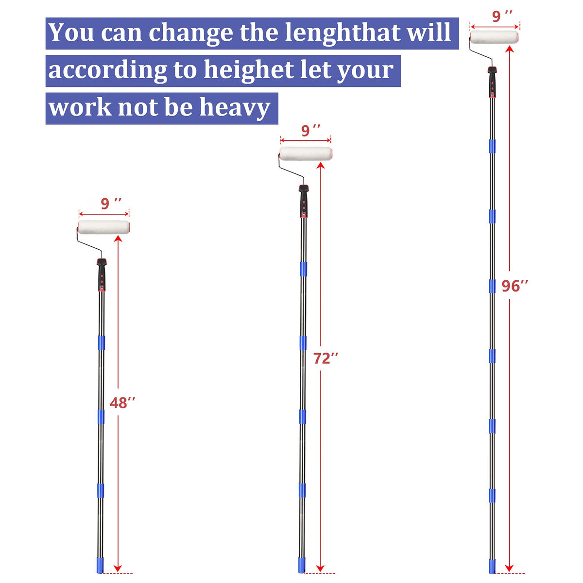 FLY HAWK stainless steel pole highlights durability and long reach.