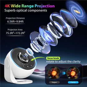 FlyEagle galaxy projector with 13 film discs for varied celestial scenes