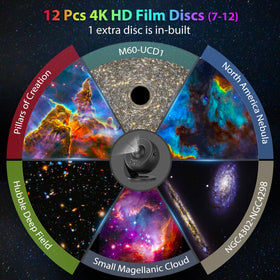 Close-up of FlyEagle focus knob for sharper star projections