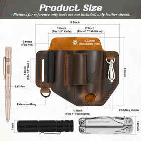 Hand-stitched design adds classic style while protecting your tools.