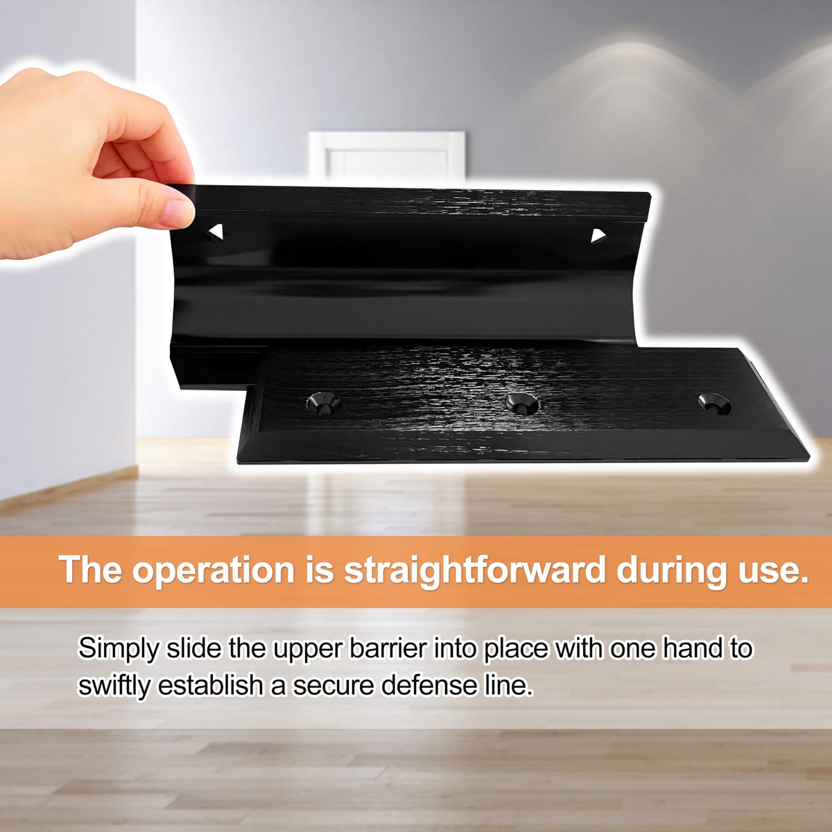FLYINGAMZ easy-installation door brace demonstrates quick setup.