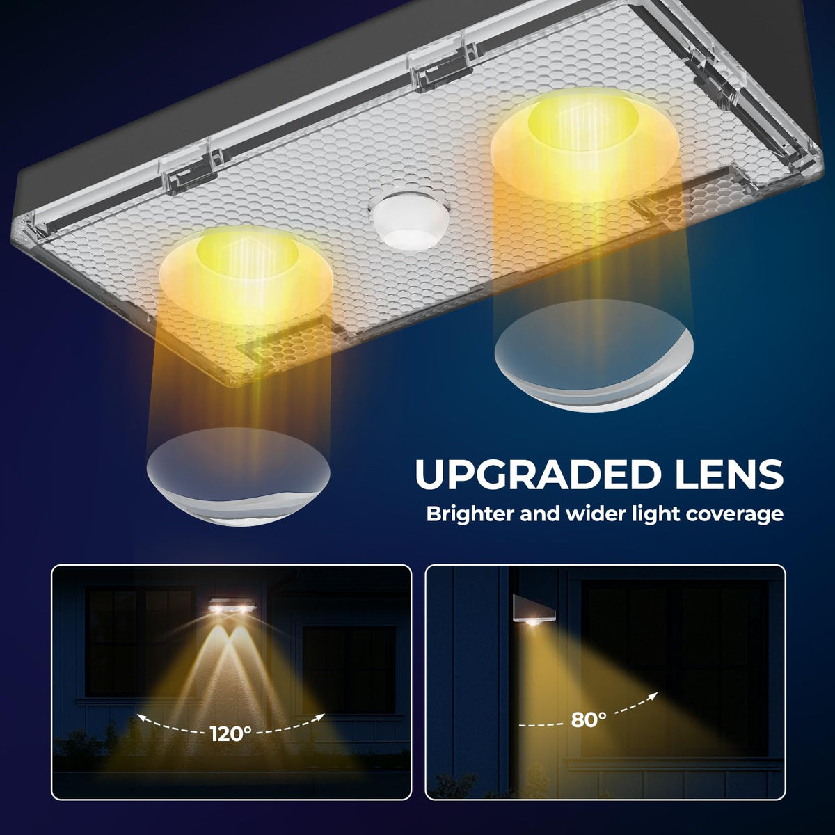 Flyingod fence light screws for quick, secure install.