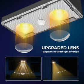 Flyingod fence light screws for quick, secure install.