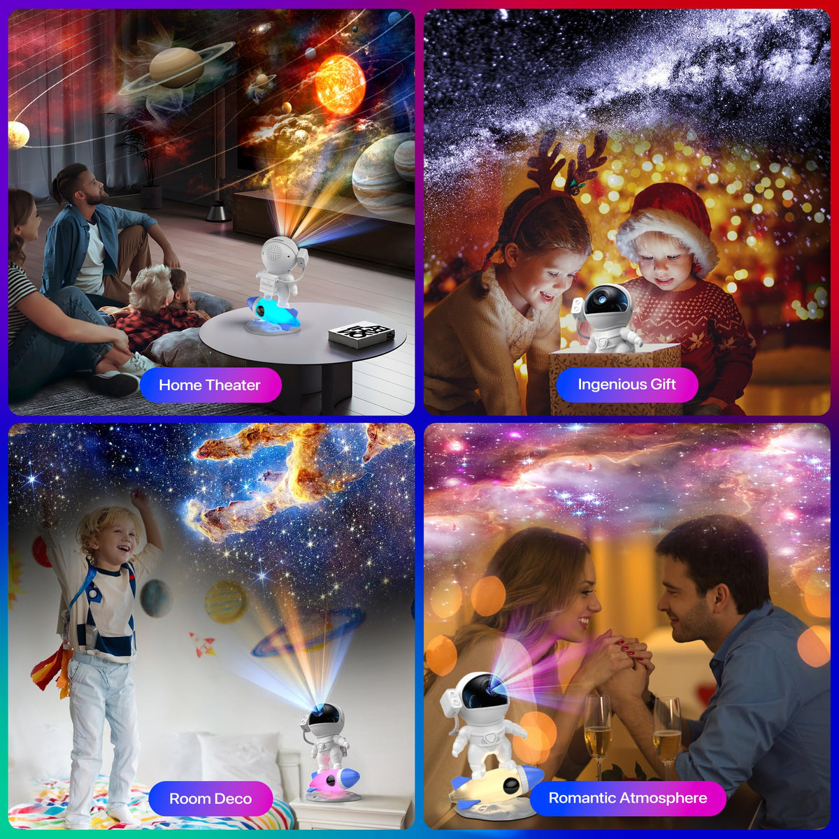FlyLily Galaxy Projector ideal bedroom decor for kids and adults.