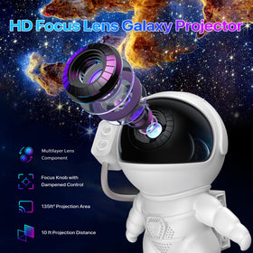 FlyLily Galaxy Projector colorful LEDs for cozy ambience.
