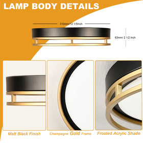 Flynix kitchen/bathroom ceiling light, 3 color temperature options