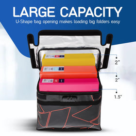 Spacious Flypal interior fits large documents and laptops securely.