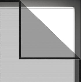 FLYZZZ window screen netting in black two-pack for unobtrusive insect protection