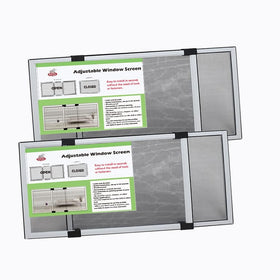 Flyzzz expandable window screens in assembly view for quick, tool-free fit.