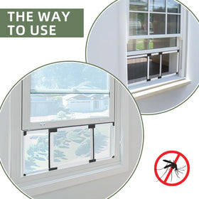 FLYZZZ weatherstripping-durable frame-top-bottom for a tighter seal.