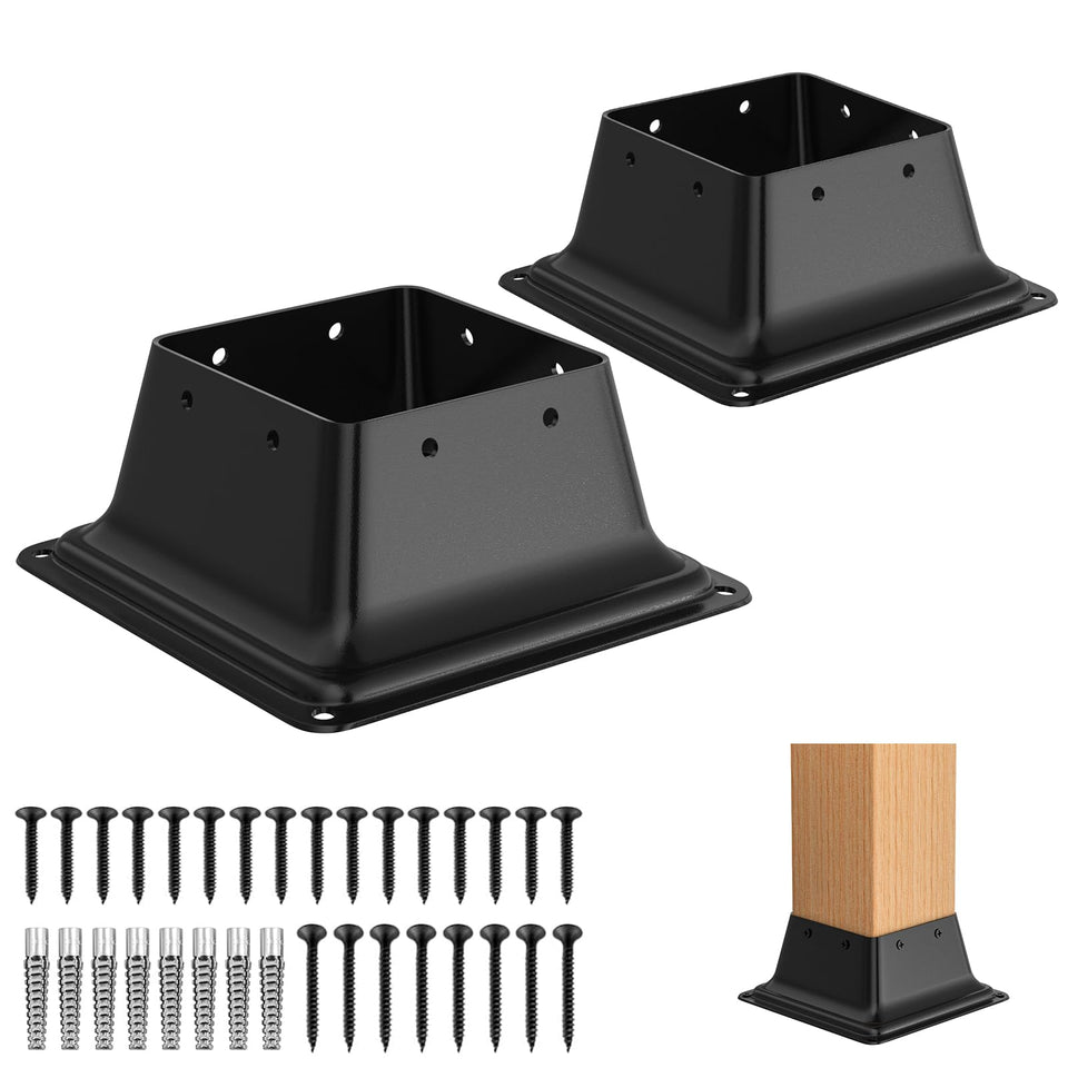 FMhotu 4x4 post base deck anchor delivers sturdy outdoor support.