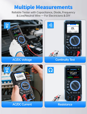 FNIRSI DST-201 5MSa/s sample rate supports smooth digitized signals for measurements.