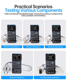 FNIRSI LC1020E battery-powered portability enables on-site measurements.