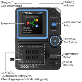 FNIRSI LCR-P1 color display ensures readable measurements