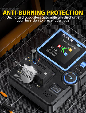 FNIRSI LCR-P1 replaceable patch seat enables testing of tiny and large components