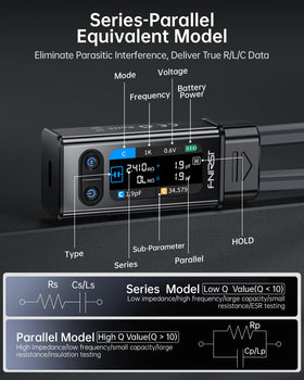 FNIRSI LCR-ST2 auto-sort highlights abnormal components during testing