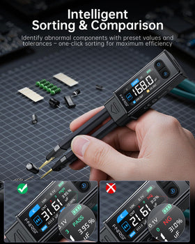 FNIRSI LCR-ST2 high-contrast display for easy readings in workshops