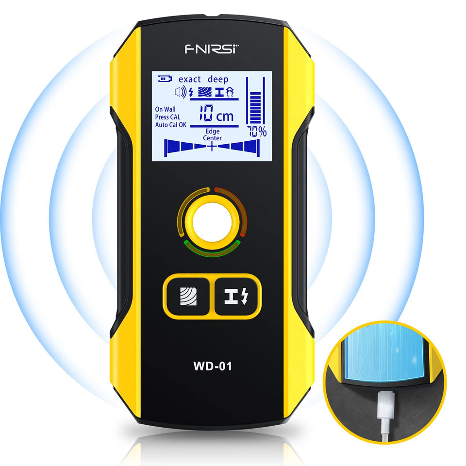 FNIRSI stud finder center-edge marker helps accurately mark stud center and edges behind walls