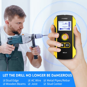 FNIRSI stud finder copper wire detection locates copper wiring up to 1.6 inches