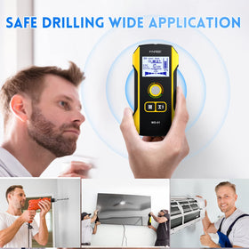 FNIRSI stud finder AC live wire detection helps avoid hidden electrical lines during projects
