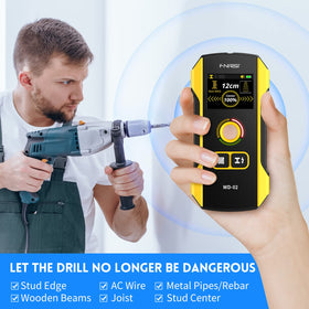 FNIRSI WD-02 auto calibration enables easy one-step wall scanning setup