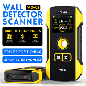 FNIRSI WD-02 positioning hole marks stud edges and center for precise framing