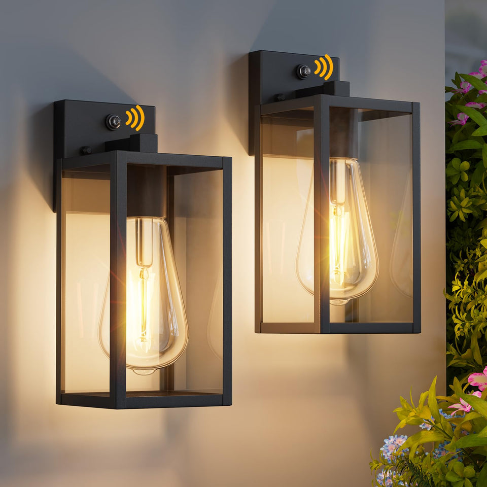 FNYUSLET 2-pack 13-inch dusk-to-dawn porch light for entryway illumination
