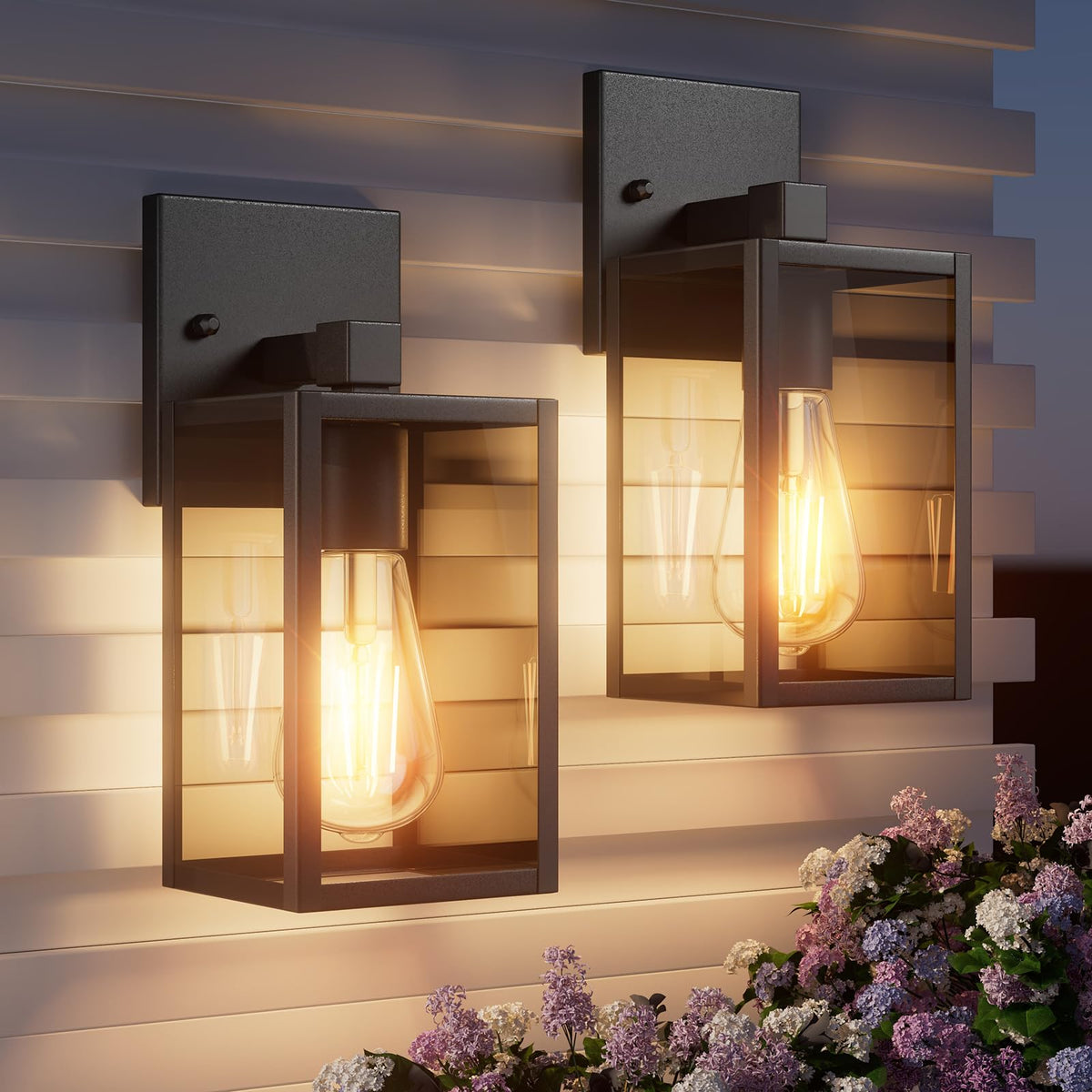 FNYUSLET outdoor wall mount light weatherproof for porches.