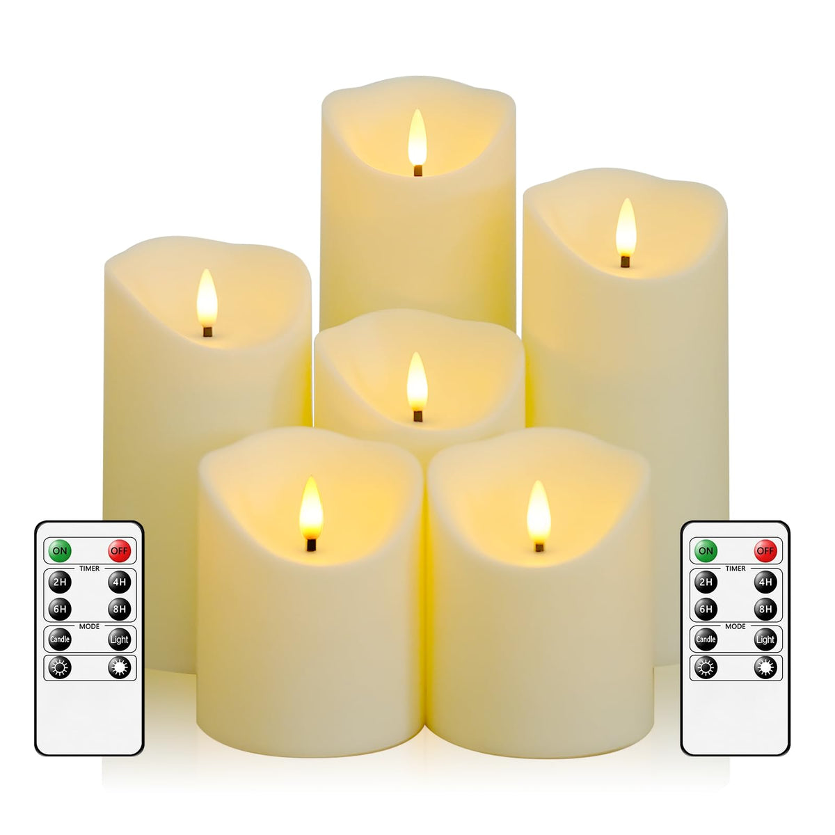 Fo32won flameless candles with remote control for easy setup and hands-free operation
